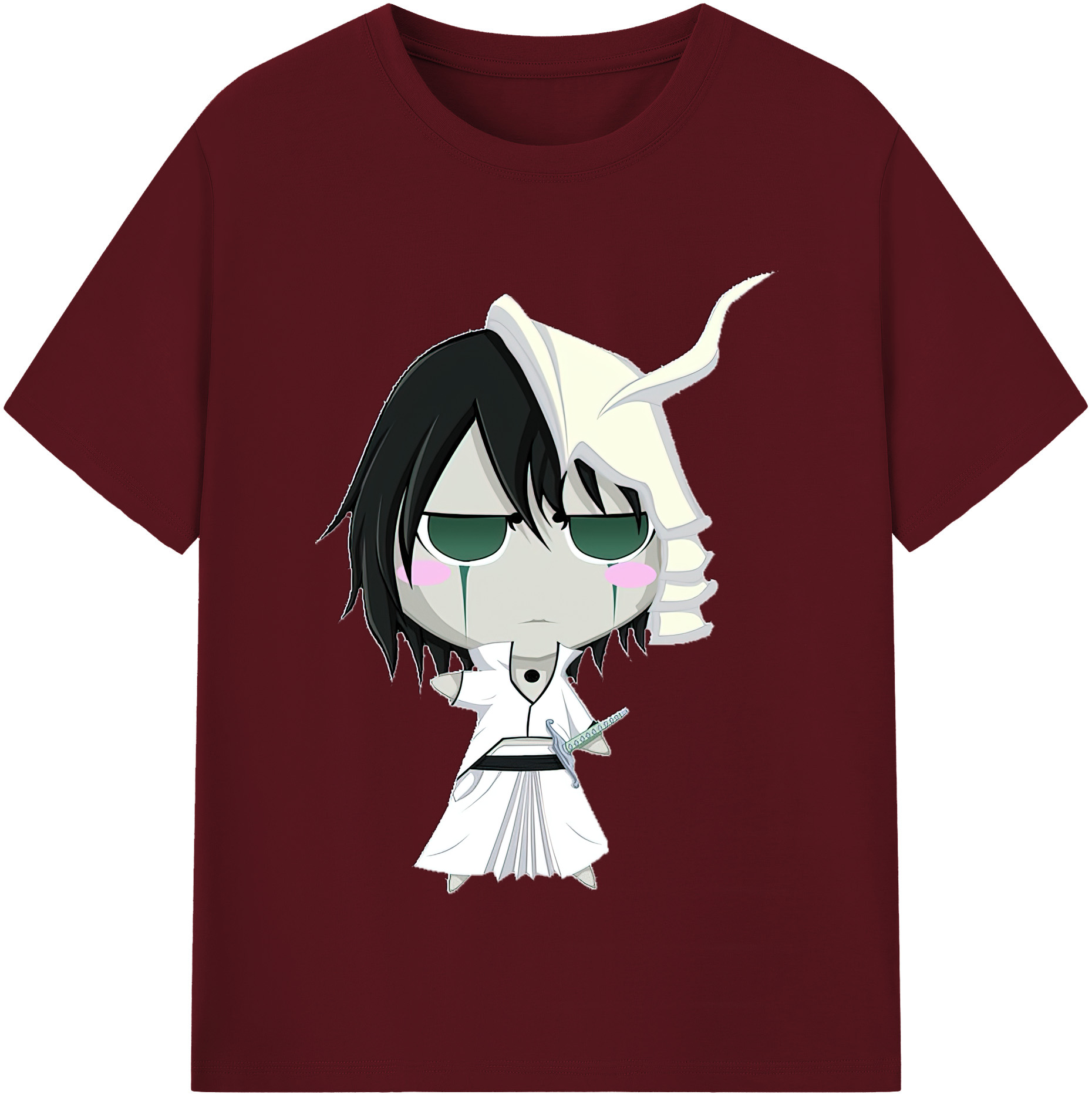 （画像用） ブリーチ ウルキオラ·シファー BLEACH Ulquiorra cifer 綿100％半袖Tシャツ（フロントプリント）